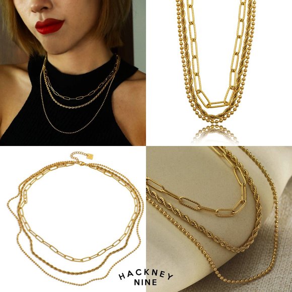 SELENE Triple Layer Necklace - Picture 11 of 11